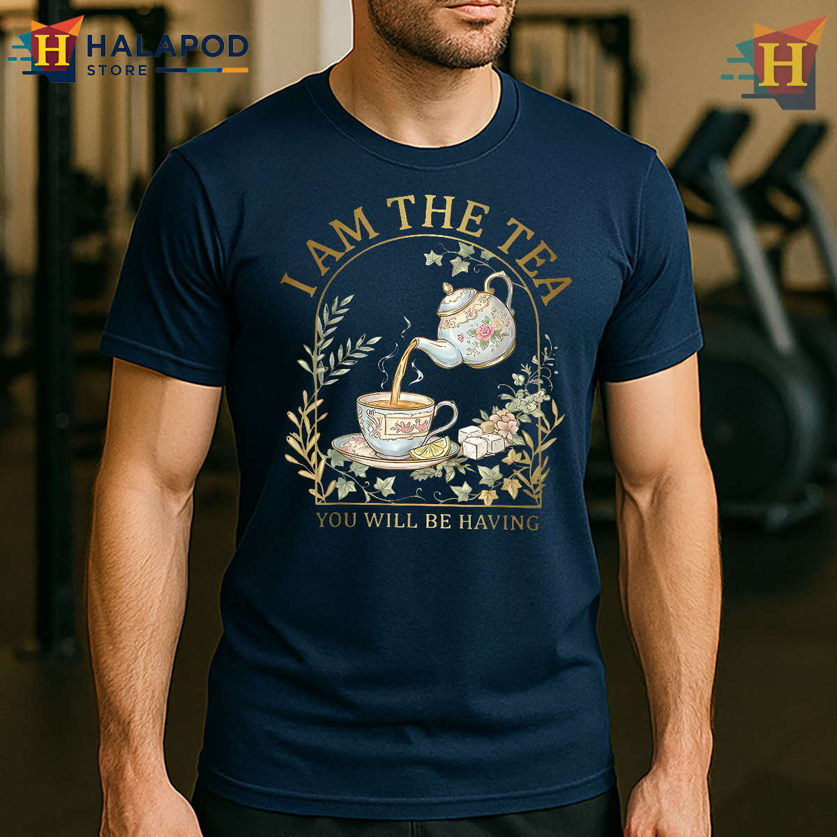 Witty UK Joke Tee Sarcastic British Humor Shirt I Am The Tea You’ll Have