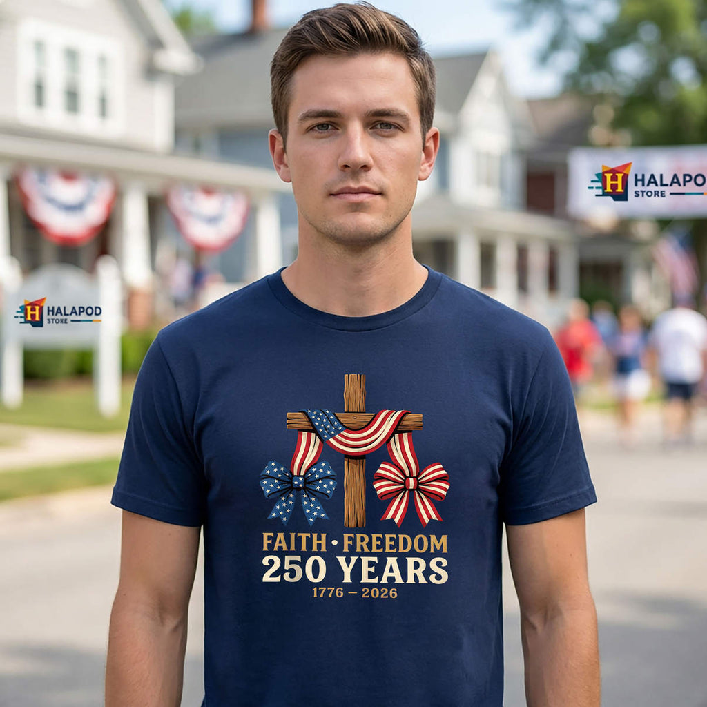 Women 4th Of July America Flag Shirt 250 Anniversary USA Heritage Graphic