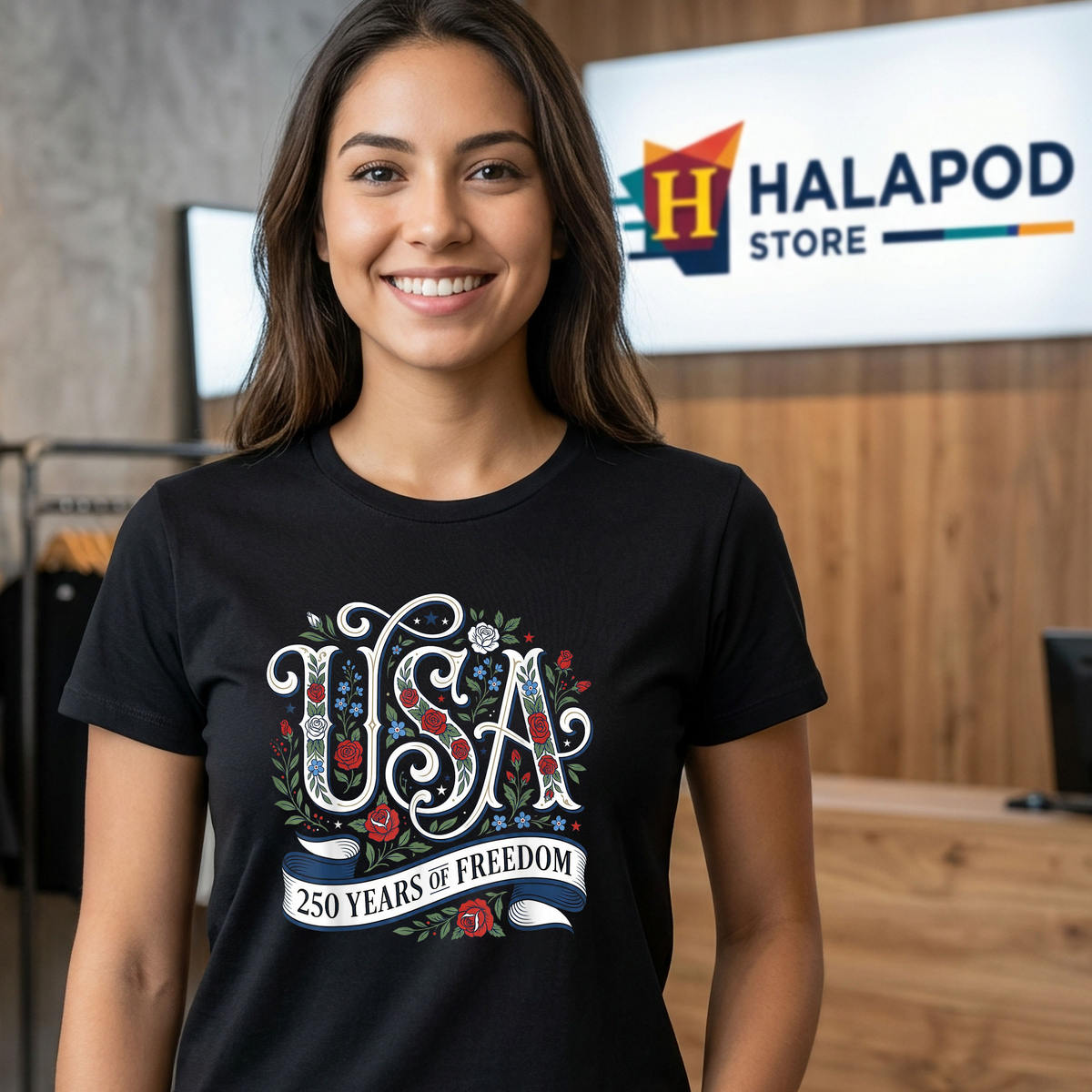 Women Patriotic 4th Of July USA Shirt 2026 250th Anniversary Celebration Fan