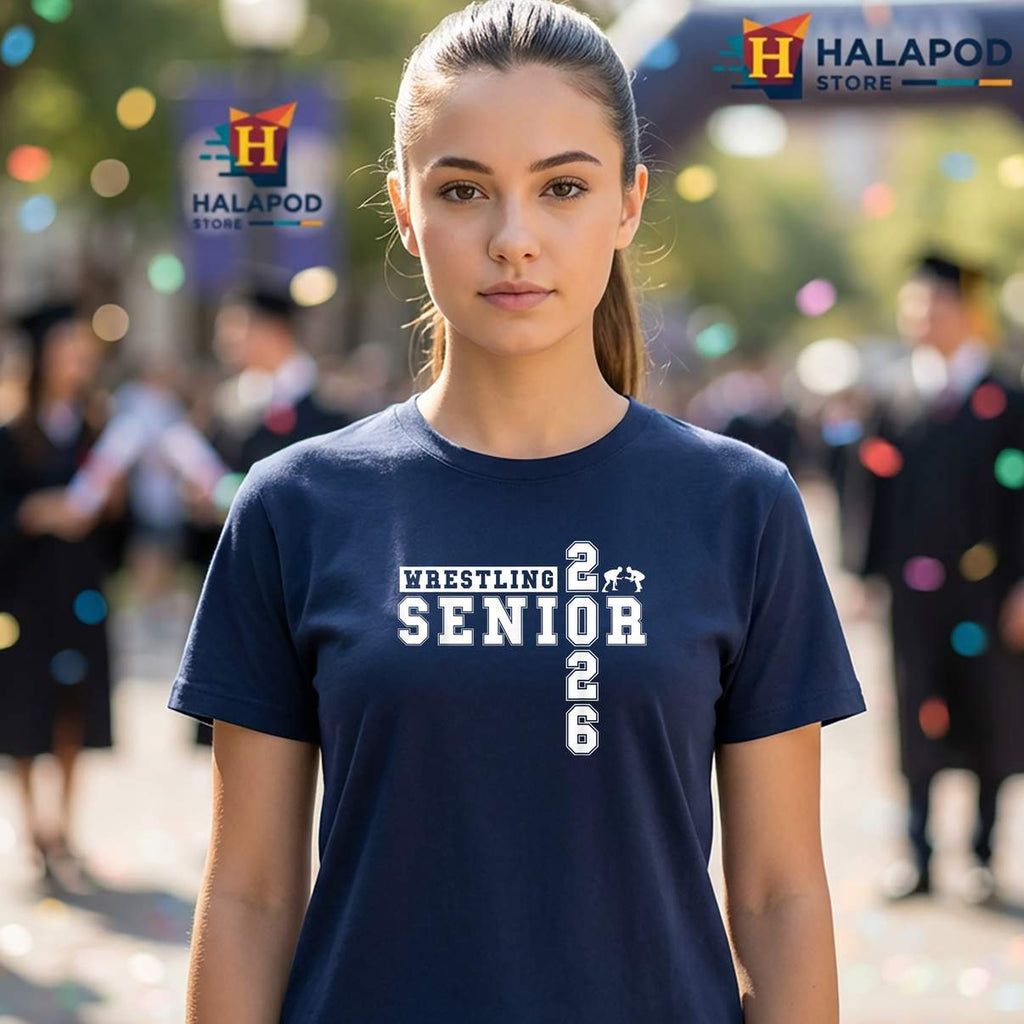 Wrestling Senior Night Class Of 2026 Shirt Senior Graduation Sports Graphic Men