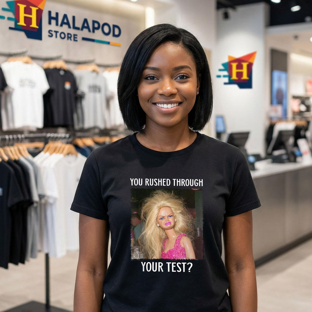 You Rushed Through Your Test Day Shirt 2026 Funny Teacher School Fan Apparel